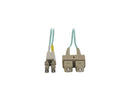 Tripp Lite N816-15M 50 ft. Aqua Duplex Fiber Patch Cable