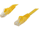 TRIPP LITE N201-001-YW 1 ft. (0.3m) Cat 6 Yellow Gigabit Snagless Molded Patch