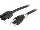 Tripp Lite P019-008 8 ft. Heavy Duty 14AWG Power Cord, 5-15P - to - C15