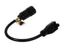 Tripp Lite Model P002-001-10A 1 ft. Black 18AWG SJT, 10A, 125V IEC-320-C14 to