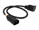 Tripp Lite Model P002-002-10A 2 ft. Black 18AWG SJT, 10A, 125V IEC-320-C14 to