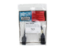 Tripp Lite Model P004-001 1 ft. Black 18AWG SJT, 10A, 100-250V IEC-320-C14 to