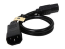 Tripp Lite Model P004-002-13A 2 ft. Black 16AWG SJT, 13A, 100-250V IEC-320-C14