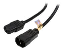 Tripp Lite Model P004-003-13A 3 ft. Black 16AWG SJT, 13A, 100-250V IEC-320-C14