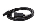 Tripp Lite Model P004-008 8 ft. Black 18AWG SJT, 10A, 100-250V IEC-320-C14 to