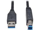 Tripp Lite U322-003-BK Black SuperSpeed Device Cable AB