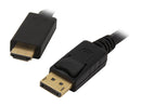 Sole Source Technology SS-DPHM-06 Displayport Male to Hdmi Male Cable