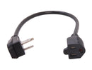 C2G Model 29804 1.5 ft. 18 AWG Flat Plug Power Strip Plus (NEMA 5-15P to NEMA