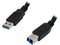 Cables To Go 54175 Black USB 3.0 A Male to B Male Cable