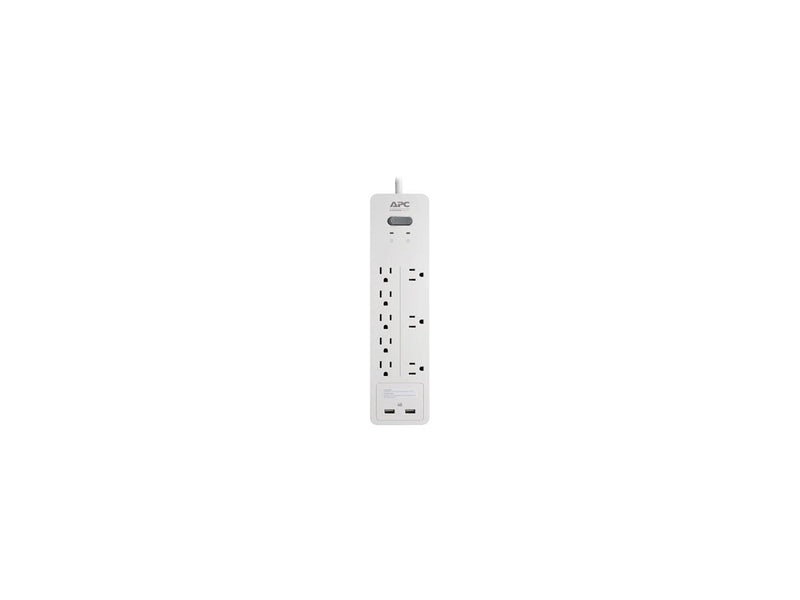 APC 8-Outlet Surge Protector with USB Charging Ports, SurgeArrest Home / Office