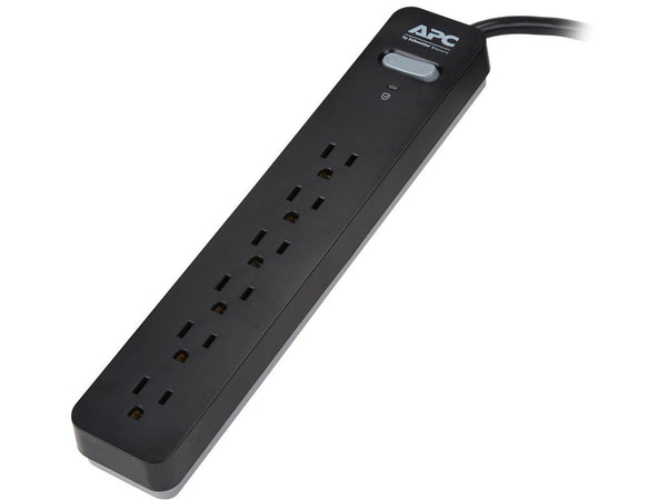 APC 6-Outlet Surge Protector with 15-Foot Power Cord, SurgeArrest Essential