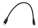 TRIPP LITE USB 3.0 Super Speed Device Cable A to Micro-B M/M Black, 1-Feet