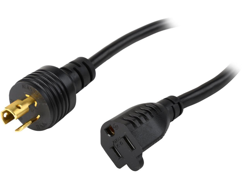 Tripp Lite Model P025-001 1 Foot Heavy-Duty Power Adapter Cord, 15A, 14AWG (NEMA