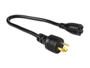 Tripp Lite Model P025-001 1 Foot Heavy-Duty Power Adapter Cord, 15A, 14AWG (NEMA