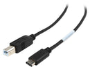 Tripp Lite U040-006 6 ft. Black USB 2.0 Hi-Speed Cable (B Male to USB Type-C
