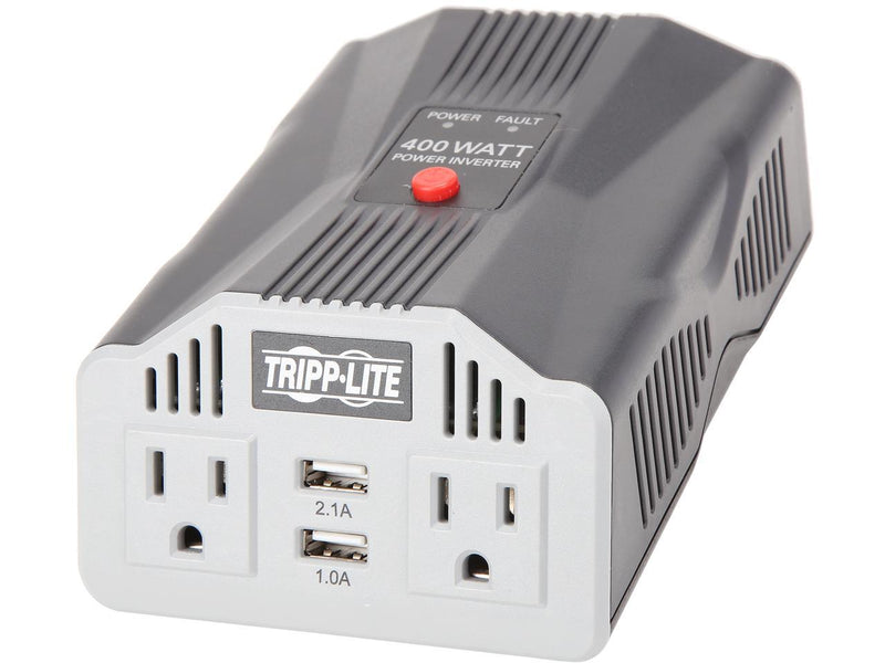 TRIPP LITE PV400USB PowerVerter Ultra-Compact Car Inverter with 2 Outlets and 2