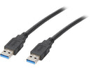 Tripp Lite U320-003-BK Black USB 3.0 SuperSpeed A/A Cable (M/M), Black, 3 ft.
