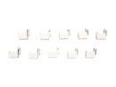 Tripp Lite N040-010-WH Snap In Blank Keystone Jack Insert 10 Pack White