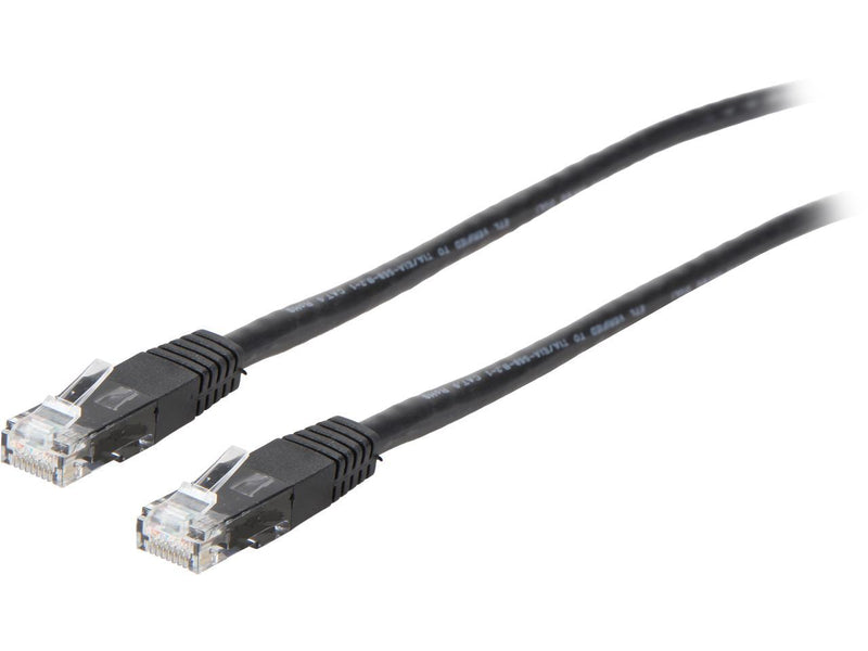 6Ft Cat6 Molded Patch Cable M/M Black