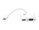 Tripp Lite P137-06N-HV-V2W Mini Displayport to HDMI VGA 4K Adapter Cable MDP to