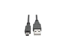 Tripp Lite U030-006-COIL Black USB 2.0 Hi-Speed A to Mini-B Coiled Cable