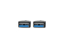 Tripp Lite U320-006-BK Black USB 3.0 SuperSpeed A/A Cable (M/M), Black, 6 ft.