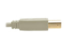 Tripp Lite USB 2.0 Hi-Speed A/B Cable (M/M), Beige, 15 ft