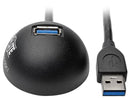 Tripp Lite U324-006-DSK1 Black 1-Port USB 3.0 SuperSpeed Desktop Extension Cable