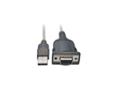 Tripp Lite U209-18N-NULL USB to Null Modem Serial FTDI Adapter Cable with COM