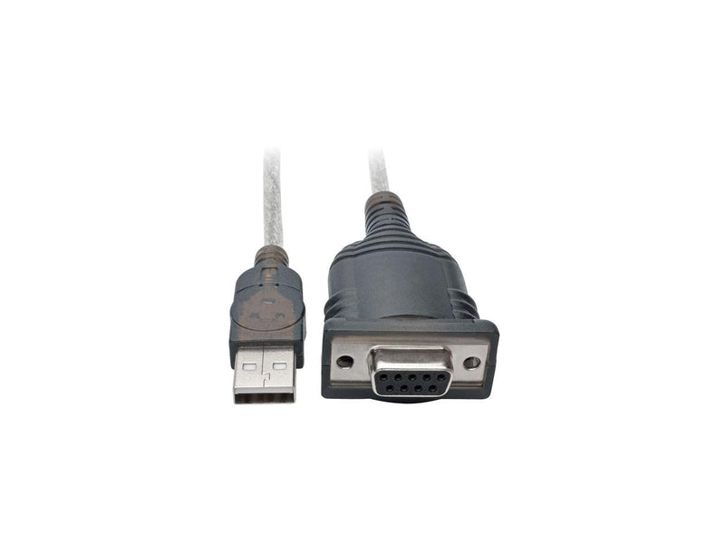 Tripp Lite U209-18N-NULL USB to Null Modem Serial FTDI Adapter Cable with COM