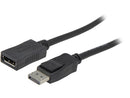 Tripp Lite DisplayPort Extension Cable 4K w/ Latches HDCP 2.2 M/F 10ft 10' -