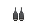 Tripp Lite U040-003-C-5A Black USB 2.0 Hi-Speed Cable with 5A Rating, USB-C to