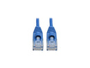 Tripp Lite Cat6a Gigabit Snagless Molded Slim UTP Patch Cable M/M Blue 4 ft.