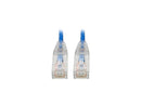 Tripp Lite Cat6 Gigabit Snagless Molded Slim Patch Cable RJ45 M/M Blue 6in