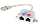 TRIPP LITE N035-001 6 in. Cat 5/5E White 2-to-1 RJ45 Splitter Adapter Cable,