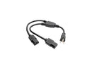 Tripp Lite Dual IEC Power Cord Splitter Cable 5-15P to 2x IEC-320 C13 18in