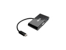 Tripp Lite USB C to VGA Multiport Adapter w/USB Hub PD Charging 1080p Black
