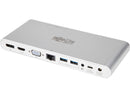 Tripp Lite USB C Docking Station w/USB Hub HDMI VGA DP Gbe PD Charging 4K