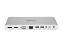 Tripp Lite USB C Docking Station w/USB Hub HDMI VGA DP Gbe PD Charging 4K