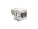 Tripp Lite Duplex Multimode Fiber Coupler Keystone Jack LC to LC White