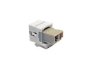 Tripp Lite Duplex Multimode Fiber Coupler Keystone Jack LC to LC White
