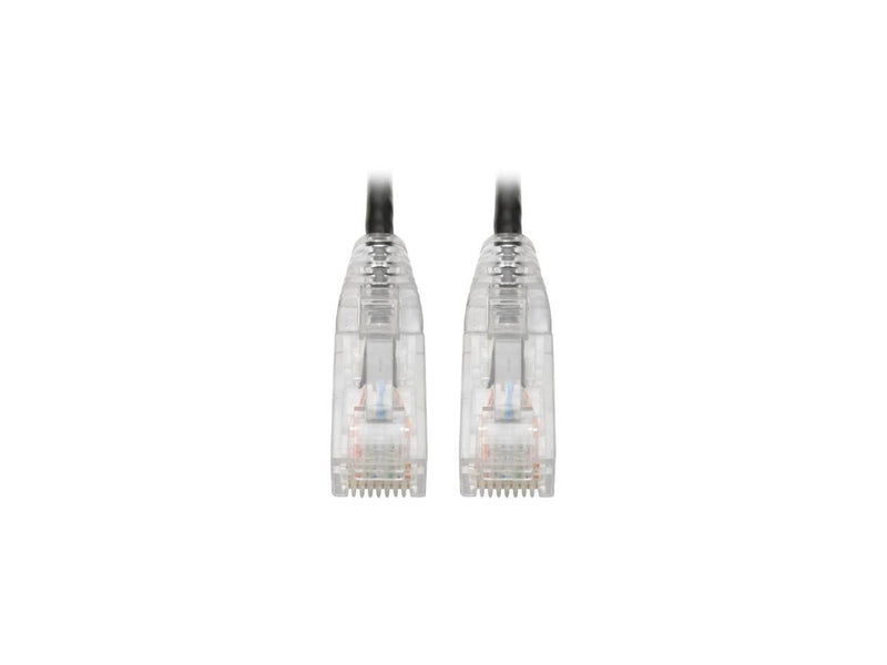 TRIPP LITE N201-S02-BK 2 ft. Cat 6 Black Cat6 UTP Patch Cable (RJ45) - M/M,