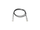 TRIPP LITE N201-S02-BK 2 ft. Cat 6 Black Cat6 UTP Patch Cable (RJ45) - M/M,