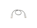 Tripp Lite Cat6 Gigabit Patch Cable Snagless UTP RJ45 Molded Slim Gray 1ft