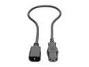 Tripp Lite Power Extension Cord Cable C14 to Locking C13 M/F 18 AWG 10A 2ft