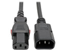 Tripp Lite Power Extension Cord Cable C14 to Locking C13 M/F 18 AWG 10A 6ft