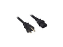 Nippon Labs 14 AWG AC Power Cord NEMA 6-15P to C13, SJT, 15A/250V, NEMA 6-15P to