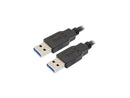 Nippon Labs 20USB3-1MM-G 1ft. Black USB 3.0 A Male to A Male Cable Glod