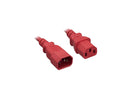 Nippon Labs 14 AWG IEC320 C13/C14 Power Extension Cable, SJT, 15A/250V,