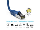 Nippon Labs Cat7 Shielded (SSTP) 600MHz Ethernet Network Booted Cable, 26AWG 2